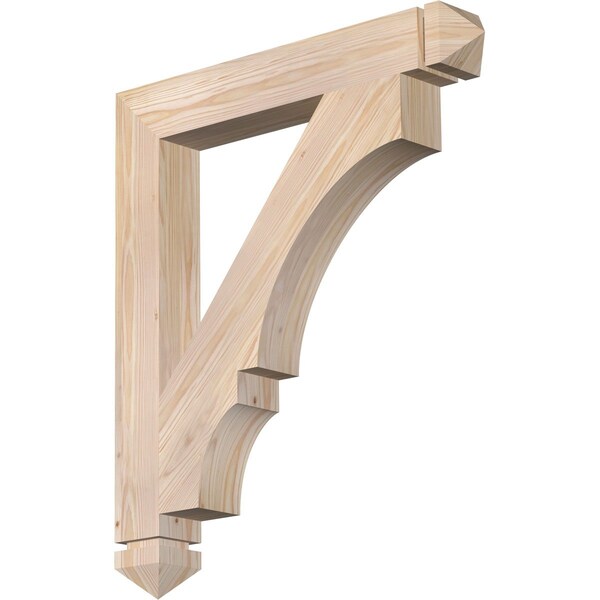 Ekena Millwork Balboa Arts & Crafts Smooth Bracket, Douglas Fir, 3 1/2"W x 26"D x 30"H BKT04X26X30BOA03SDF - main